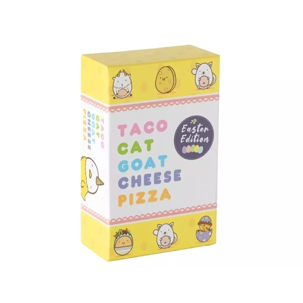 Taco Cat Goat Cheese Pizza Card Game Easter Edition. A1
